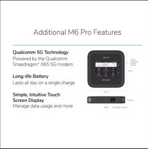 5G WiFi6 Mobile Router MR6550 Nighthawk M6 Pro 5G mmWave WiFi 6 Mobile Hotspot