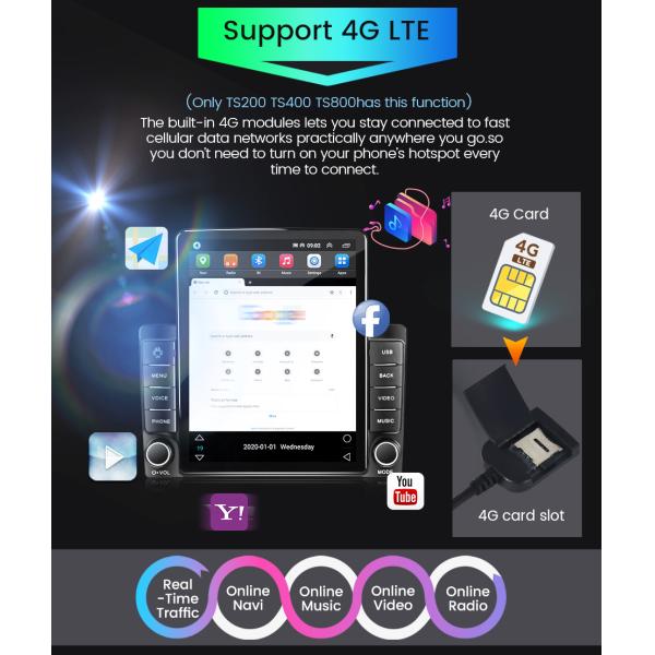 Split Screen Function Universal Car MP5 Player for 9.7 inch Android Navigation Screen