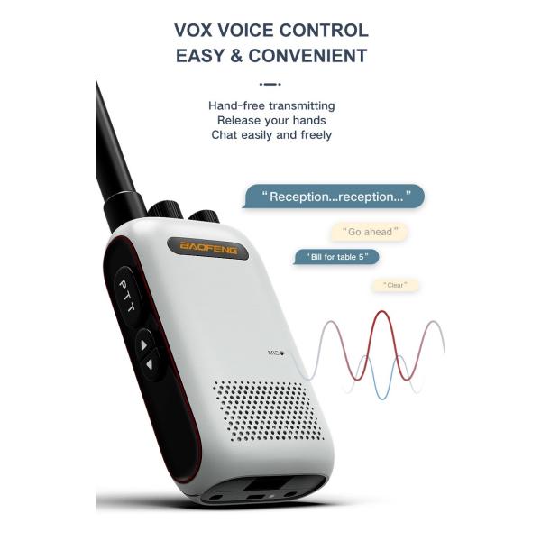 Baofeng BF-358 UHF Handheld Walkie Talkie with VOX and SOS