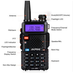Buy cheap VHF/UHF136-174Mhz&400-520Mhz Two Way Radio / Handheld Dual Band Walkie Talkie from wholesalers
