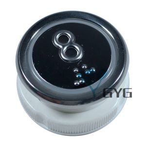 China 37MM ELEVATOR ALARM BUTTON DC12V/24V ROUND factory