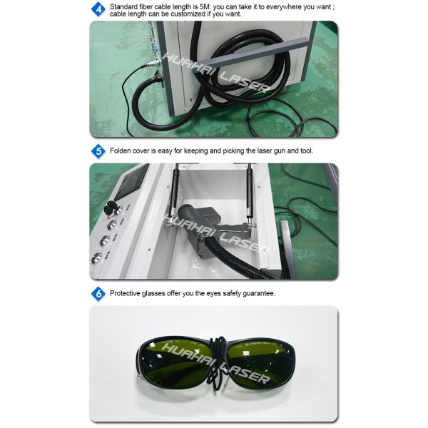 Portable Laser Cleaning Machine , Handheld Laser Rust Removal Tool Easy Installation