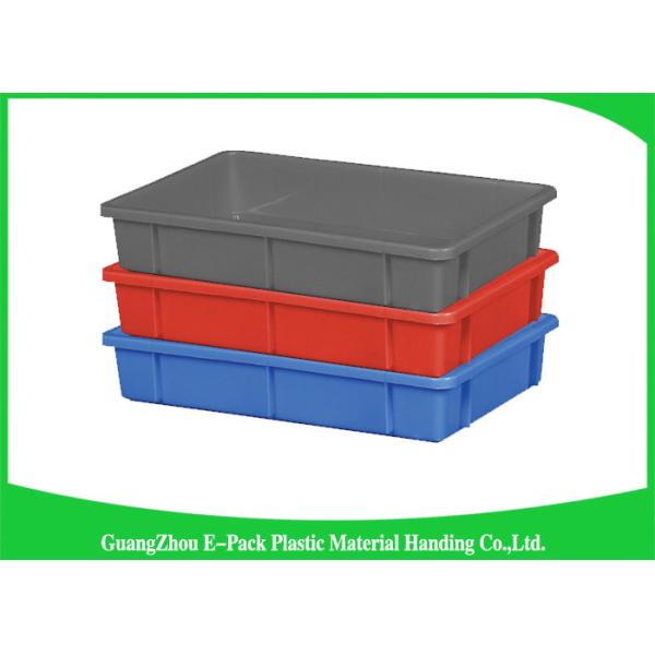 Industrial Large Plastic Storage Trays Standard Size Convenience Stores Stackable Recycled