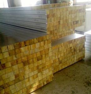 China Glass Wool Insulated Roof Panels Foam Insulation Panels 80Mm Thickness factory