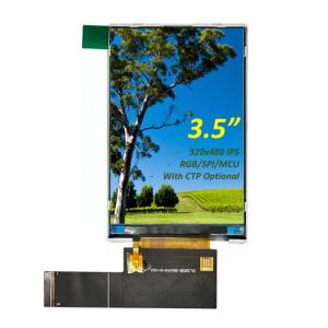 China 3.5 Inch TFT LCD Display Module 320x480 HVGA IPS Full Viewing Angle With RGB/MCU/SPI Interface on sale