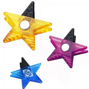 China Colroful Promotional Magnetic Star Clip Gifts Office Supplies Logo Customized factory