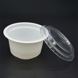 China PP 230ml Disposable Yogurt Cups With Lids Plastic Frozen Yogurt Cups on sale