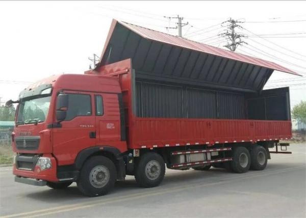 China SINOTRUK HOWO T5G Wing Van Cargo Truck 8X4 12 Wheels LHD MAN Engine Euro4 336HP factory