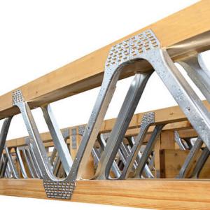 China Timber Structure Metal Steel Web Floor Truss Joists System Powder Coated Thickness 0.9-2mm factory