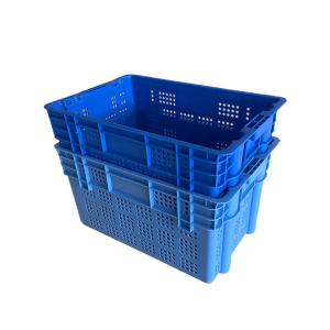 China HDPE Plastic Nestable Stacking Crate 61x40 For Warehouse Market on sale