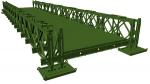 Durable Industrial Prefab Steel Bridge Construction Galvanized Modular Steel