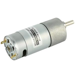 China Dia 37mm Electric Gearbox Motor 12v Low Rpm Gear Dc Motor factory
