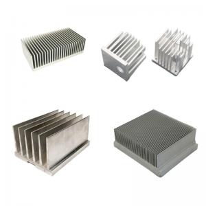 China OEM Aluminum Heat Sink Extrusion Silver High Thermal Conductivity factory