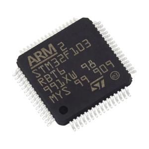 China STM32F103RBT6 LQFP64 Electronic Components IC MCU microcontroller Integrated Circuits STM32F103RBT6 factory