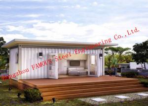 China Lightweight 40ft Prefab Container House For Living Accommodation With Painted Surface factory
