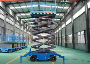 China 2300kg Load Aerial Work Hand Push Mobile Scissor Lifts Remove Control on sale