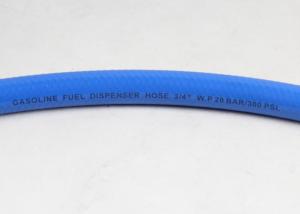 China ID 3 / 4 Inch Blue Flexible Fuel Dispenser Hose Single Wire For Gas Station factory
