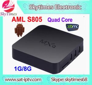 China MXQ android tv box s805 quad core android 4.4 tv box 15.0 Kodi MXQ android tv box factory