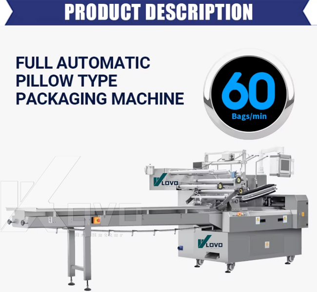High Speed Horizontal Pillow Type Automatic Laundry Soap Plastic Wrapping Packing Machine