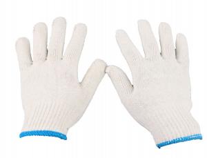 China 10 Gauges 50grams Natural White Work Cotton Gloves on sale