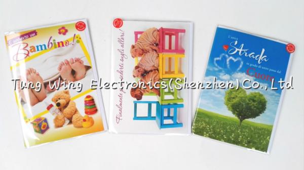 China Audio Greeting card recordable sound module for holiday gift , invitation factory