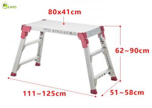 China Durable Portable Aluminum Folding Work Bench Adjustable Scaffolding Platforms factory