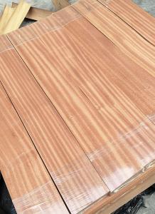 China Sapele Engineered Wood Flooring Veneer Quarter Cut 0.45mm Thickness factory