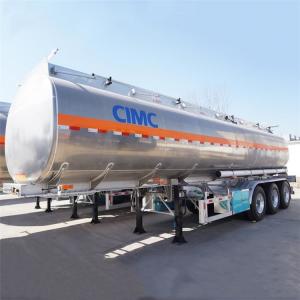 China 3/Tri Axle 45000L Aluminum Tankers Truck Trailers for Sale in Zimbabwe factory