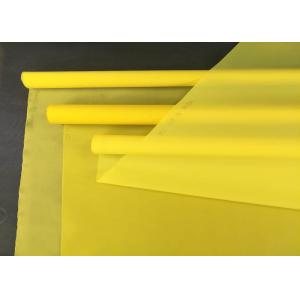 32 T 100 Micron Polyester Silk Screen Printing Mesh For Ceramics Low Elasticity