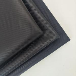 China Bi Stretch PVC Leather For Car Seat Cover Resilient Black Color on sale
