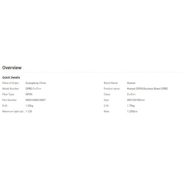 8 Pon Board Business Board Gpbd Include 8 PCS Modules