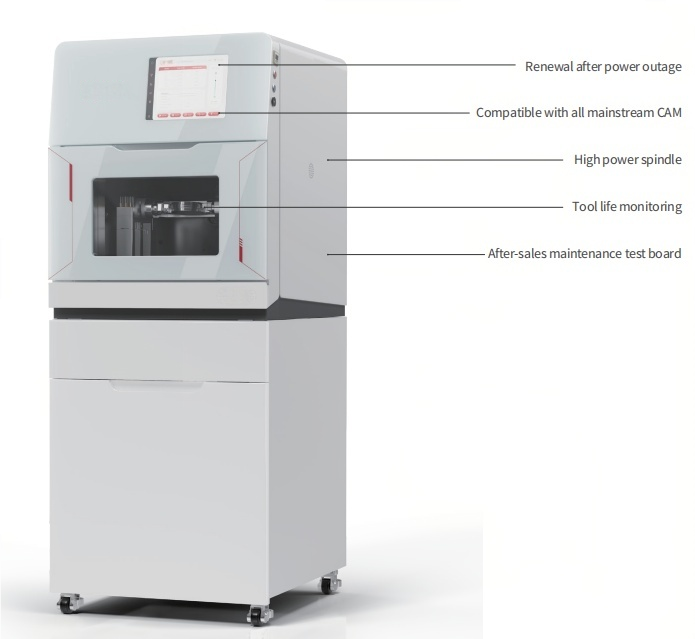 LMW-5 High Precision 5-Axis CNC Milling Machine with Automatic Calibration