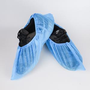 China Disposable Medical Non-Woven Surgical Non Skid Shoe Cover Boot Covers Blue Non-Woven Shoe Cover on sale