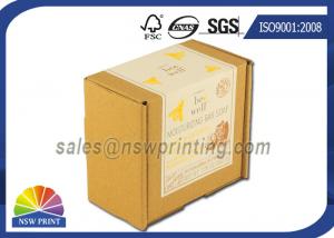China Custom Print Label Corrugated Kraft Mailing Box E Flute Brown Corrugated Mailer factory