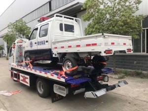 China Hydraulic Middle Duty Road Wrecker Truck / Small 4x2 Flatbed Tow Truck factory