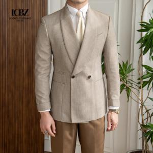 China Nonwoven Weaving Method Wool Cotton Slim Fit Business Formal Men Suit Jacket Blazers factory