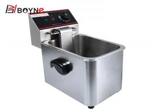 China 4L Electric Single Tank Open Fryer For Snack Bars Parties factory