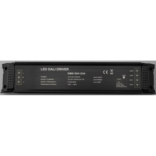 LED Lights DALI Dimmable Driver , DC24V 4.2A*1CH DALI LED Driver 350ma