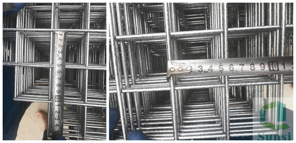 2"x 2" Diagonal Iron Wire Mesh Galvanized Electro Panel Welded Fence BWG 12