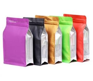 China Amazon Wholesale Flat Bottom Custom Print Plastic Bag, China Manufacturer Flat Bottom Flour Packaging Bag factory