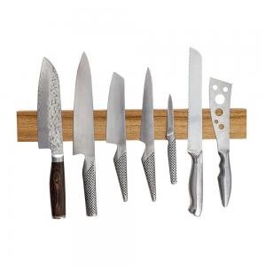 China Wood Magnet Strip Rack Magnetic Knife Holder Magnetic Suction Hang Lever Kitchen Accessory on sale