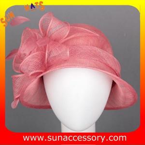 China New design elegant cloche sinamay Church hats for girls ,Summer fancy trendy for ladies on sale