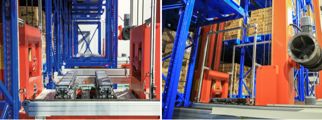 Stacker Crane Floor Supported SRM Storage And Retrieval Machine ASRS Automatic Storage And Retrieval System