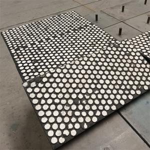 China 95% High Alumina Ceramic Liner Rubber Ceramic Lining Steel Backing factory
