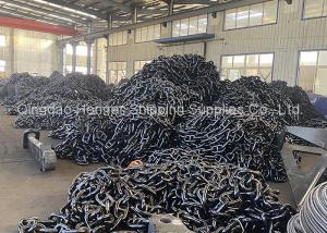 China Black Painted Stud Link Anchor Chain Marine Anchor Chain factory