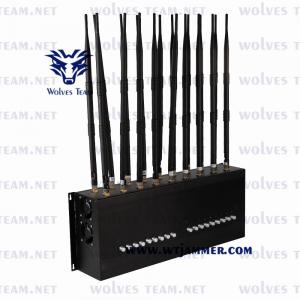 China 240VAC GSM CDMA Adjustable GPS Jammer 18 Antennas 35W GSM UHF VHF on sale