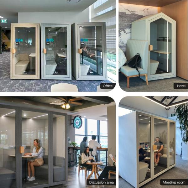 Rectangular Soundproof Office Pod High Durability Easy To Assemble