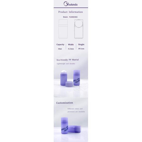 yOULANDA 50ML Perfume Roll On Bottles Roll On Aromatherapy Bottles Deodorant Bottles