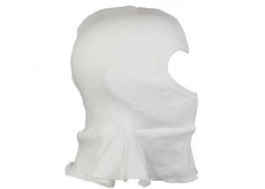 China Cotton White Balaclava Face Cover , Sedex Audit Wrinkle Free Full Face Balaclava on sale