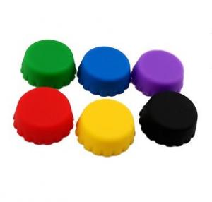 China Silicone Rubber Wine Stoppers,OEM customized logo printing beer silicone bottle cap can be reused factory